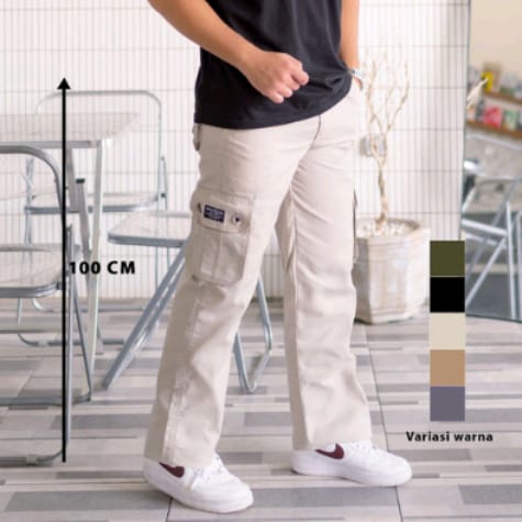Celana Cargo Panjang Pria