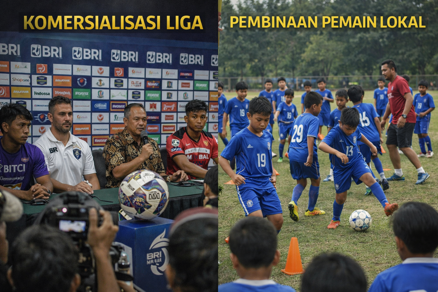Dinamika sepak bola Indonesia antara komersialisasi liga dan pembinaan pemain lokal