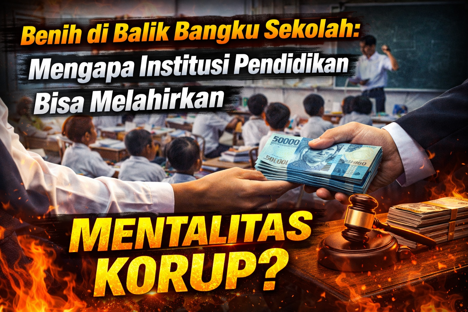 Ilustrasi refleksi pendidikan dan integritas