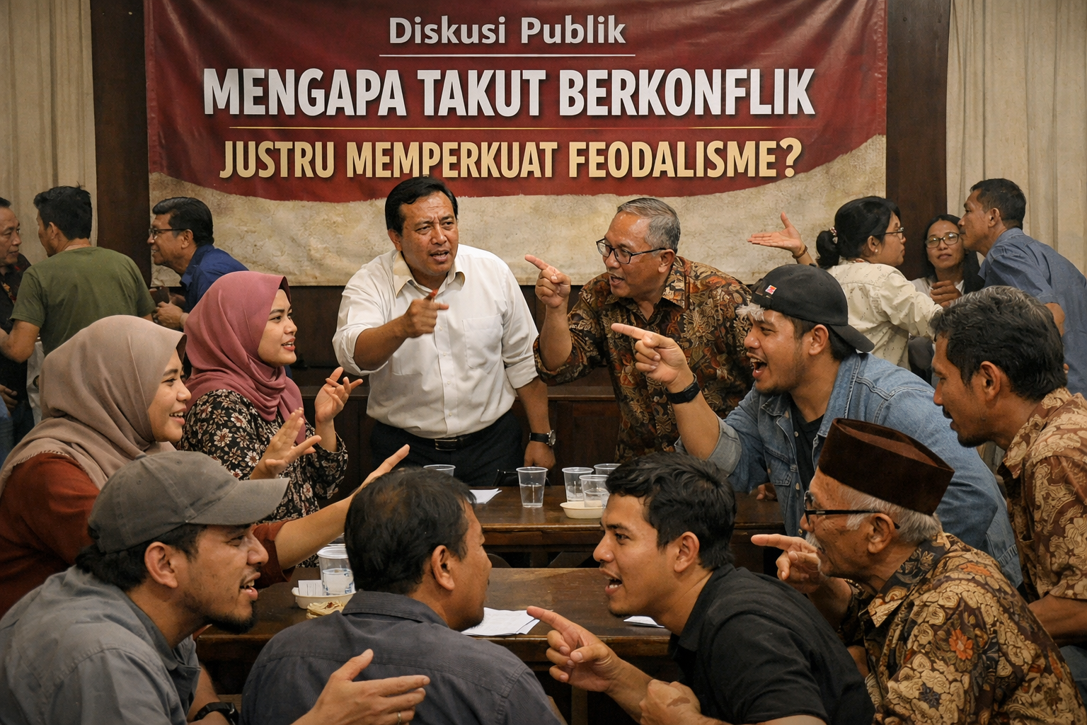 Mengapa takut berkonflik justru memperkuat feodalisme dan menghambat perubahan sosial